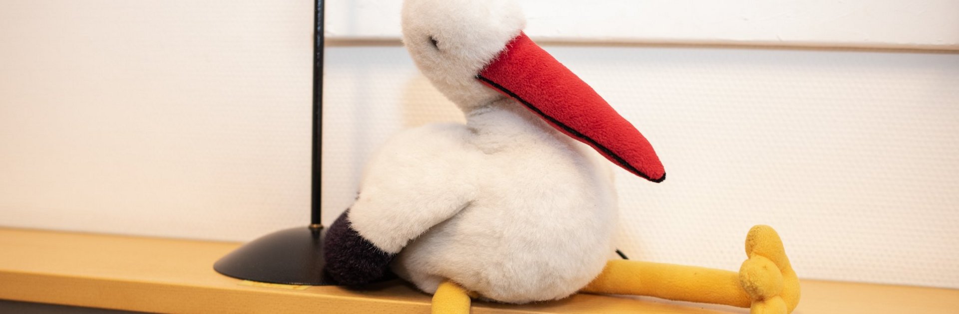 Stofftier Storch